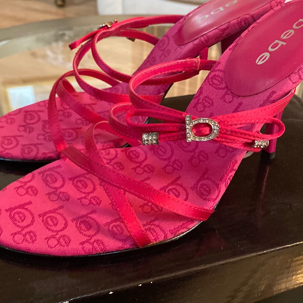 Bebe heels size 7 pink